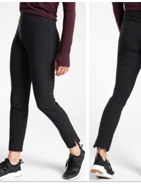 Athleta Wander Slim Ankle Pants Black size 4tall  NWT